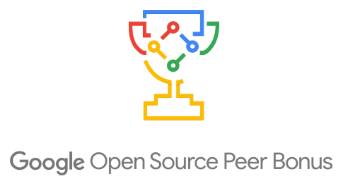 Logotipo &quot;Google Open Source Peer Bonus&quot;